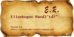 Ellenbogen Renátó névjegykártya
